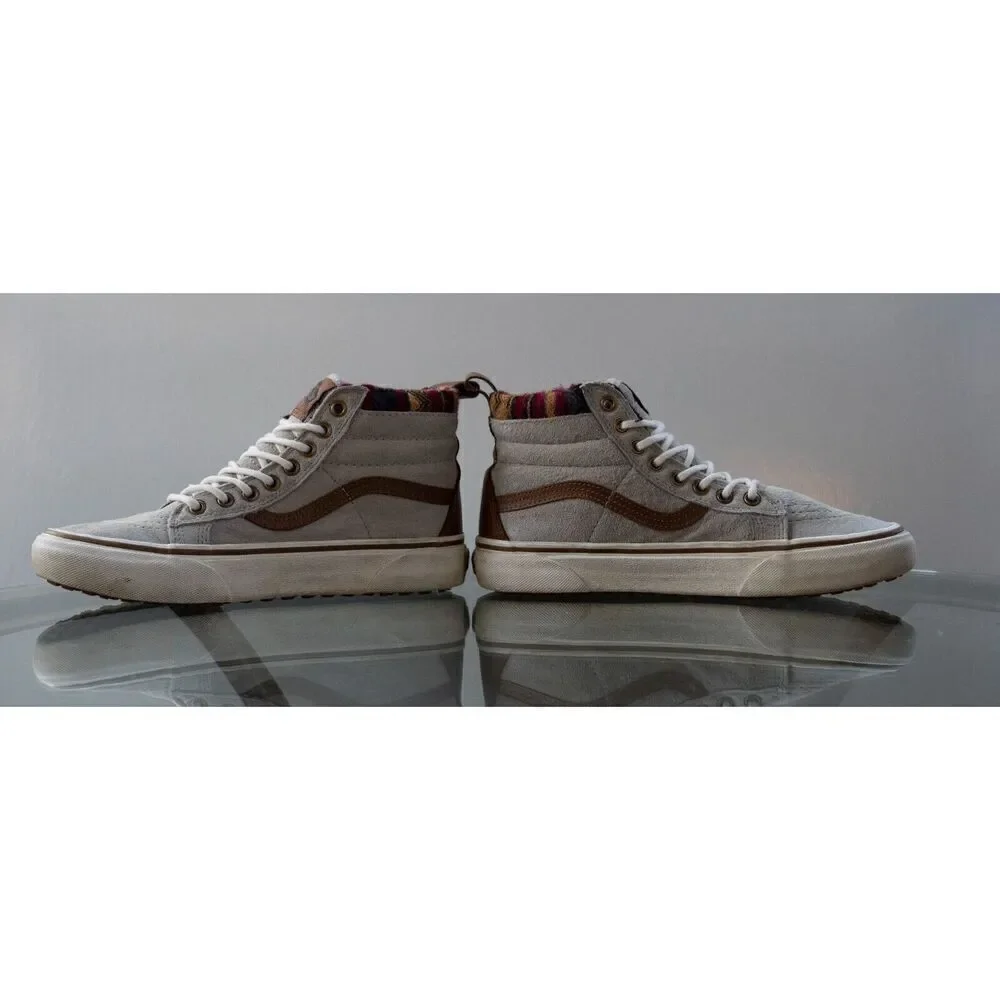 VANS SK8-Hi MTE Scotchgard Gray Tan Suede Hi‎ Top Mens 6.5 / Women 8